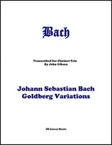 Goldberg Variations for Clarinet Trio P.O.D. cover